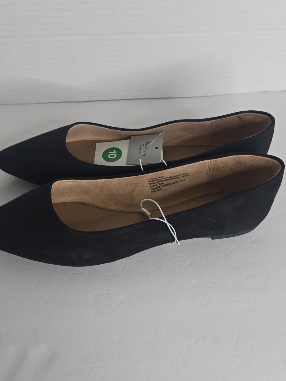 Women's Corinna Pointed Toe Ballet Flats Black A New Day Size 10 - Picture 4 of 9